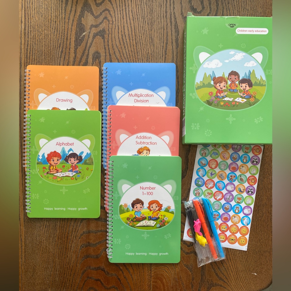 NEW - Magic Grooves Educational Activity Book Set